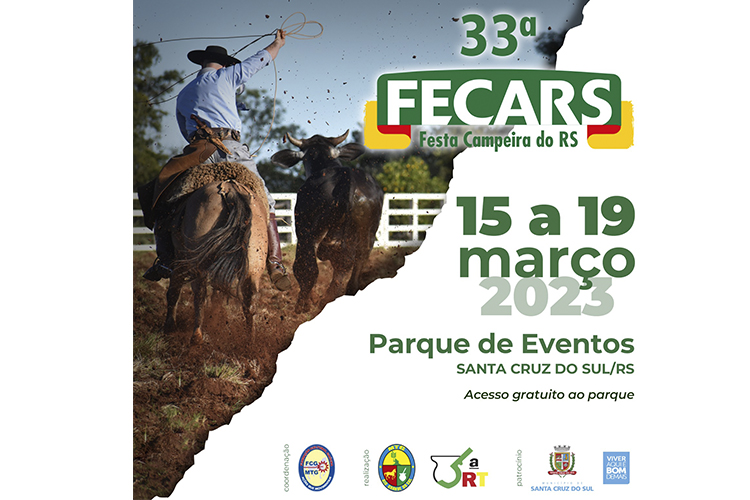 Vem ai a 33ª Festa Campeira do Rio Grande do Sul
