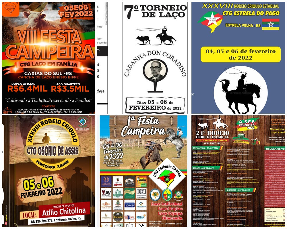 ​Um final de semana repleto de rodeios pelo Rio Grande