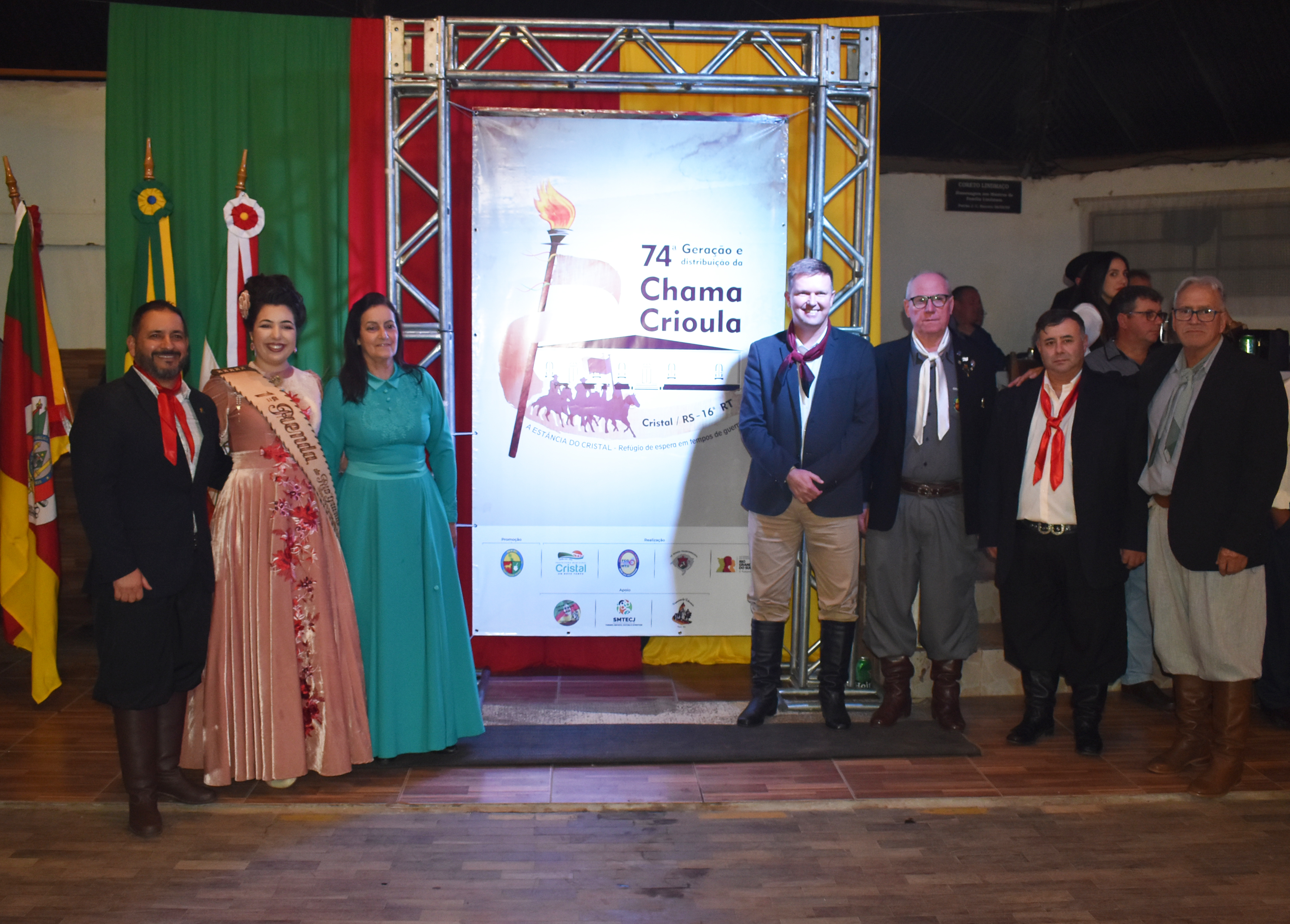 ​Cristal realiza lançamento da logo e música oficiais da Chama Crioula